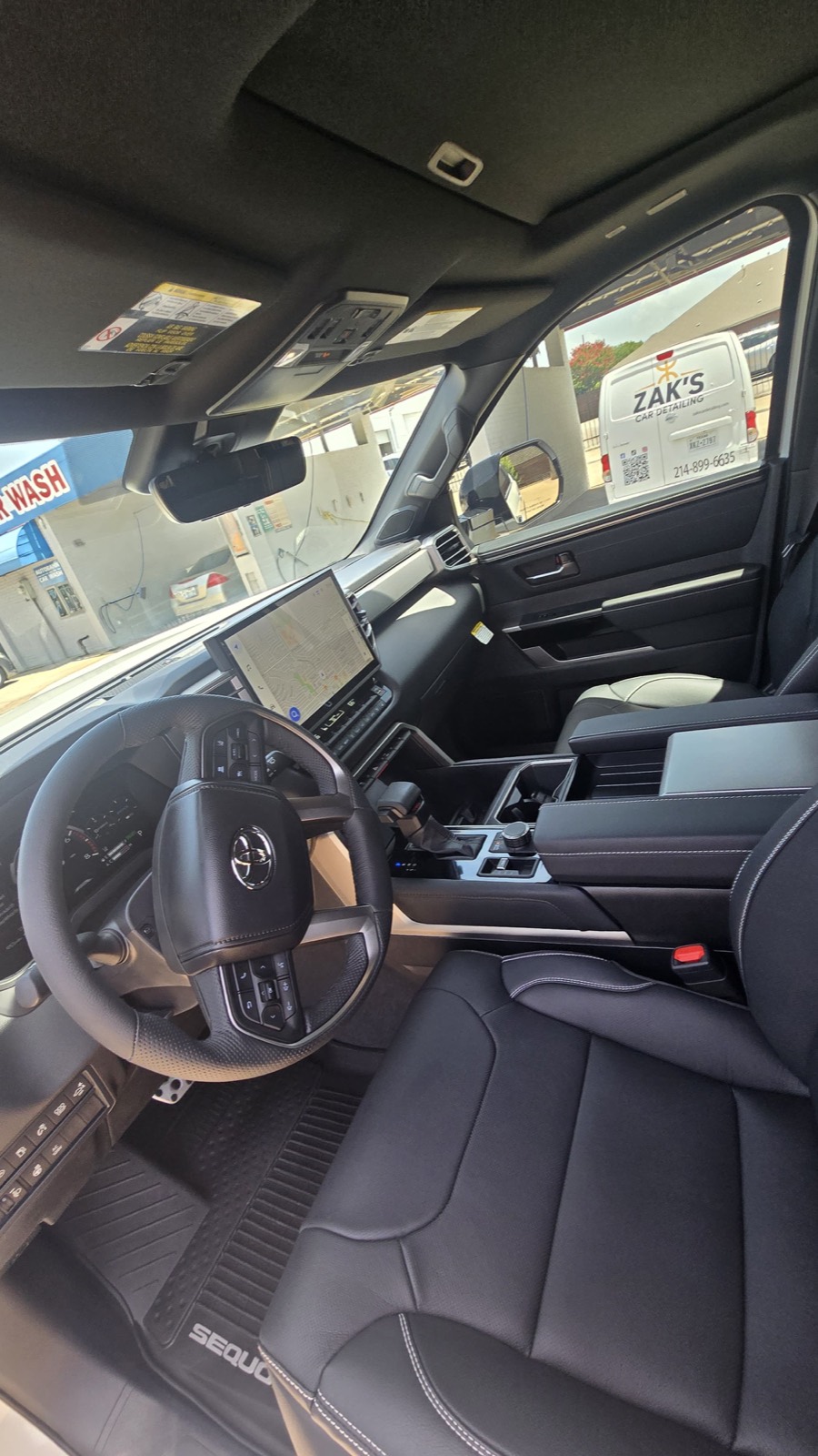 Toyota Sequoia interior steam cleaned and conditioned — Richardson, TX